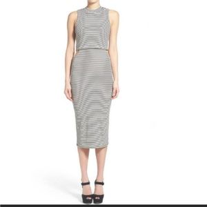 MinkPink Ribbed Cut Out Dress